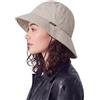 Creekstone Cappello Invernale Foderato in Pile, Impermeabile per la Pioggia | Cappello da pioggia impermeabile da donna, cappello invernale caldo a 3 strati con paraorecchie, tesa larga, cappello da sole