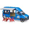 BRUDER SPIELWAREN CAMPER 02684 SPRINTER CON PERSONAGGIO