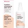Redcare Spray repellente per insetti DEET 50% 200 ml con dosatore