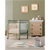 Erbesi Evolution Lettino Evolutivo in Legno Trasformabile da Co Sleeping a Letto Montessori - 0 a 4 anni - Salvia
