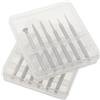 Abaodam 12 Pezzi Punte per Intaglio Legno, Set 2mm 1/8 Pollice | Acciaio Argentato, Punte da 1mm 1, 5mm 2mm 3mm, per Incisione Artistica e Pannelli