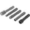 yioCGJcbg Set di 5 adattatori per mandrino esagonale SDS Plus da 1/4 | SDS Plus 1/4 Hex Socket Driver Hammer Drill Bit Mandrino Adattatore Bar Kit Pinza Mandrino Supporto