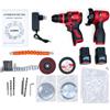 Uadme Kit Trapano Avvitatore e Smerigliatrice Angolare a Batteria 16,8 V | Trapano 45 Nm con 25+1 Regolazioni, 2 x 2,0Ah Batteries, Luce LED, per Bricolage e Riparazioni Auto