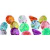 REBECCAGIBSON 30 gemme acriliche colorate, 30 mm, con sacchetto da 15 x 20 cm, decorazione per vasi, decorazione da tavolo e pietre in plastica lucide, per feste, matrimoni e fai da te