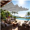 ACJSDGL Vela Ombreggiante Retrattile 3.5x6.5m Tenda Onde Impermeabile per Pergolato | Tenda a vela ondulata impermeabile offre freschezza e protezione.Montaggio semplice per balcone,giardino e piscina.