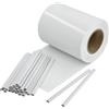STI Fascia frangivista in PVC 19cm x 35mt Bianco +25clips Rete Recinzione Oscurante Privacy Giardino UV Resistant