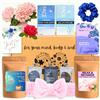 PAMPER ISLAND Regalo Donna Compleanno, Set Regalo Donna, Set Bagno Spa, Confezione Relax Compleanno, Pamper Island - Classico Blu / Viola