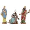 Moranduzzo Tris Re Magi per Presepe da 10 cm - STANDARD 10 - Scala 1:20 - Statuine Indistruttibili, Rifinite a Mano, Scultore M. Landi, Made in Italy