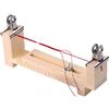 REBECCAGIBSON Produttore di braccialetti Paracord regolabile, kit con telaio in legno a forma di U, paracord jig braccialetto maker con 2 clip, tessuto fai da te (4 rotoli di braccialetti corda