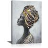 FajerminArt Africana Americana Donna Quadri Moderni, Astratto Nera Donne Stampe Da Parete Con Cornice Incoraggiare le Donne Stampa Su Tela Su Quadro Decorazioni da Parete Soggiorno Camera da Letto 40x60cm