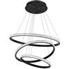 STARRYOL Lampadario a Sospensione a 3 Anelli LED Moderno, Dimmerabile con Telecomando 68W, Luce LED 3000K-6000K Regolabile, Lampadario per Soggiorno Camera da Letto Cucina Ufficio Hotel