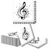 Kotkiddy 40 Note Musicali Servietten Nero Bianco 3 Strati 33x33 cm Festa Musicale Monouso Decorazione Tavolo Cocktail per Karaoke Compleanno Festa a Tema Musicale Festiva