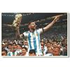 BOEMY Stampa decorativa Messi A4 | Quadro calcio in PVC espanso 3 mm con gancio da appendere | Decorazione per camera, soggiorno, ufficio o bar | Argentina, sport | Regalo unico