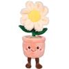 Gipsy Toys - Mimi Flowers Margherita Vaso Rosa - Peluche Fiore - 24 cm | Non Appassisce Mai - Senza Manutenzione - Oggetto Decorativo 24 cm - Disponibile in 6 Modelli - Idea Regalo Festa della Mamma