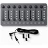 M-VAVE SMC-Mixer, controller MIDI Mixer wireless, controller MIDI Bluetooth portatile con 43 pulsanti retroilluminati, 8 fader e 8 manopole, controller MIDI Fader USB (SMC-Mixer Grigio)
