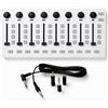 M-VAVE SMC-Mixer, controller MIDI Mixer wireless, controller MIDI Bluetooth portatile con 43 pulsanti retroilluminati, 8 fader e 8 manopole, controller MIDI Fader USB (SMC-Mixer bianco)