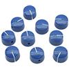 Kaish confezione da 10 blu vintage Barrel amplificatore per chitarra manopola rotonda manopole con vite di fissaggio