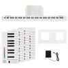 COSTWAY Tastiera Pianoforte 88 Tasti con Design Magnetico, Bianco | Pianoforte Digitale Portatile con 128 Suoni, Connessione MIDI Senza Fili, Pedale di Sustain e Leggio per Principianti