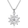 ZAVANA Collana Donna Fiore con Zirconi 14 mm