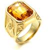 Jpltlvy Anello massonico in titanio in acciaio inossidabile per uomo con pietra preziosa multicolore intarsiata fascia simbolo della società segreta gioielli regalo