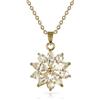 ZAVANA Collana Donna Fiore con Zirconi 14 mm