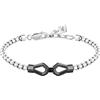 Morellato Bracciale Uomo in Acciaio, Collezione MOTOWN, Regalo Amico e Fidanzato