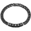 Jeweidea Bracciale Personalizzato per Uomo con Incisione di Nome e Icona, Bracciale Cubana in Acciaio Inossidabile Regalo Per Papà Nonno Festa Del Papà, Regalo Personalizzato Per Uomo
