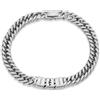 Jeweidea Bracciale Personalizzato per Uomo con Incisione di Nome e Icona, Bracciale Cubana in Acciaio Inossidabile Regalo Per Papà Nonno Festa Del Papà, Regalo Personalizzato Per Uomo