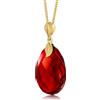 Amber by Mazukna - Ciondolo in ambra rossa, elegante gioiello ambra, grande ciondolo da donna, in argento sterling placcato oro, collana da donna (45 cm)