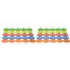 USHOBE 100 Pezzi Marcatore per Palline da Golf Rotondo in Plastica | Design Chiaro e Compatto, Facile da Portare, per Golf e Green, Allenamento e Gioco Competitivo