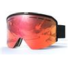 JQF Gear Occhiali da Sci YH359 Snowboard OTG Unisex | Occhiali da Sci con Fascia Antiscivolo Antinebbia UV Goggles REVO Regolabili per Sci Ciclismo Deportes de