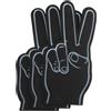 JECOMPRIS 3 Pezzi Dita di Schiuma per Tifo, Accessorio Rumoroso Nero | Schiuma Soffice, Grafiche Decorative Inchiostro, per Foto, Raduni Sportivi e Studenti