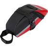 JECOMPRIS Borsa Posteriore per Bicicletta Rossa in PVC, Chiusura Zip | Profilo Basso, per Viaggio e Guida in Ogni Clima, per Attrezzi, Camera D'aria e Leve