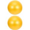 Warmhm 2 Pezzi Palla da Pilates in PVC Arancia, Strumento Compatto | Texture Morbida, Uso Indoor, per Principianti e Praticanti, Supporto per Muscoli Posturali, Portatile