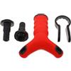 Luxshiny Allenatore Forza Polso e Avambraccio Multifunzione Regolabile Rosso | Impugnatura Ergonomica Tpr e PP, Uso Casa e Riabilitazione, per Principianti e Pazienti
