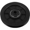 TOYANDONA Ruota Carrucola in Nylon per Attrezzi Fitness, Foro 10mm, Nera | Scorrimento Stabile del Cavo, Ricambio per Manutenzione, Uso Casa e Palestra, Accessorio Robusto