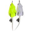 Operitacx 2 Pezzi Esca Finta Topo da Pesca 5,5cm 10,5G per Acqua | Plastica Verde e Bianca, Aspetto Realistico, Portatile, per Predatori All'aperto e Pescatori