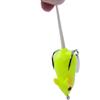 UKCOCO 2 Pezzi Esca Finta Topo da Pesca 5,5cm 10,5G per Pesci Predatori | Plastica Leggera, Bianco e Verde, Uso All'aperto e Recupero in Superficie