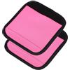 DOITOOL 2 Pezzi Cuscinetto Antiscivolo Rosa in Poliestere | Design Concavo, Facile da Riporre, per Casa e Allenamenti, Supporto Portatile per Principianti
