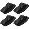 JUMPLAWN 4 Pezzi Supporto per Pagaia in PVC Nero, Foro 4cm | Accessori Canoa e Barca, Presa Sicura e Accesso Rapido, per Pagaie e Pali da Pesca