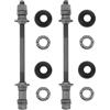 DIYEAH 2 Set ASSE Posteriore Bici da Montagna in Metallo 180mm 9,5 MM | Albero Cavo, Struttura Solida Cuscinetti a Sfere, Schermo Antipolvere, per Mozzo Posteriore