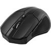 Deltaco MS-776, Per destrimani, Ottico, RF wireless + USB Type-A, 1600 DPI, Nero