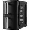 NINJA Friggitrice senza olio Ninja Double Stack SL300EU, capacità 7,6 l, 6 programmi, 2470 W, design compatto