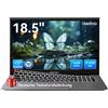 Blackview Acebook 10, laptop da 18,5 pollici, display IPS Full HD, 16 GB di RAM + 512 GB di spazio di archiviazione, processore Intel N6000, sistema operativo Windows 11 Pro, include protezione in silicone per la tastiera (versione tedesca)