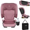 Lionelo Seggiolino auto Lionelo Orin i-Size, seggiolino da viaggio con supporto poggiatesta e schienale regolabili in 14 posizioni, colore rosa