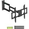 Sonstige Supporto a muro per televisore, braccio lungo, per schermi da 37-86 pollici, con distanza di montaggio VESA 600x400 e capacità di carico fino a 50 kg. Compatibile con schermi da 85 a 975 mm