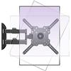 Sonstige Supporto a parete girevole per televisore, compatibile con schermi da 32-50 pollici, standard VESA 100x100-400x400mm, capacità massima di 19,8 kg, realizzato in acciaio, con rotazione a 360°