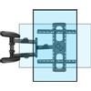 Sonstige Supporto a parete girevole per televisore, da 40 a 80 pollici, con rotazione verticale e orizzontale di 90°, compatibile con standard VESA da 100x100 a 600x500 mm, realizzato in acciaio