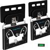 Sonstige Supporto a parete ultra-sottile per TV da 14-80 pollici, compatibile con TV LED, LCD, OLED e TV con cornice, con capacità di carico fino a 45 kg, standard VESA 75x75-600x600mm