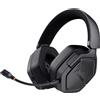 Selius Cuffie da gioco wireless Bluetooth + 2.4 GHz, nere